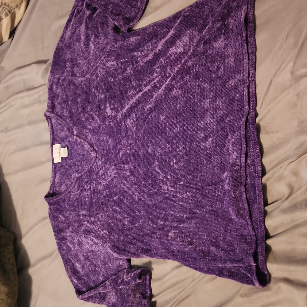Vibrant purple women's sweater